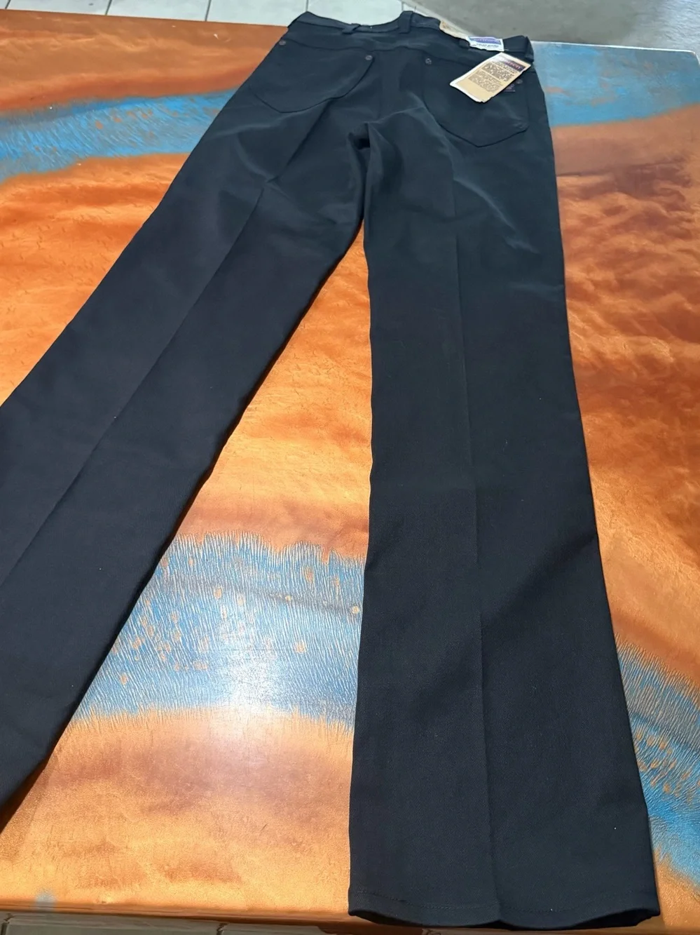 VTG Jantzen Super Stretch Jeans Black Straight Leg Deadstock NWT Size 31 USA